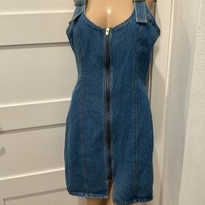Neutral Zone Sexy Sleeveless Denim Dress